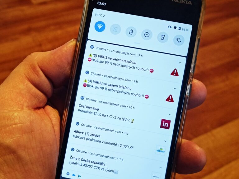 Jak se zbavit otravných oznámení na chytrém telefonu s Androidem